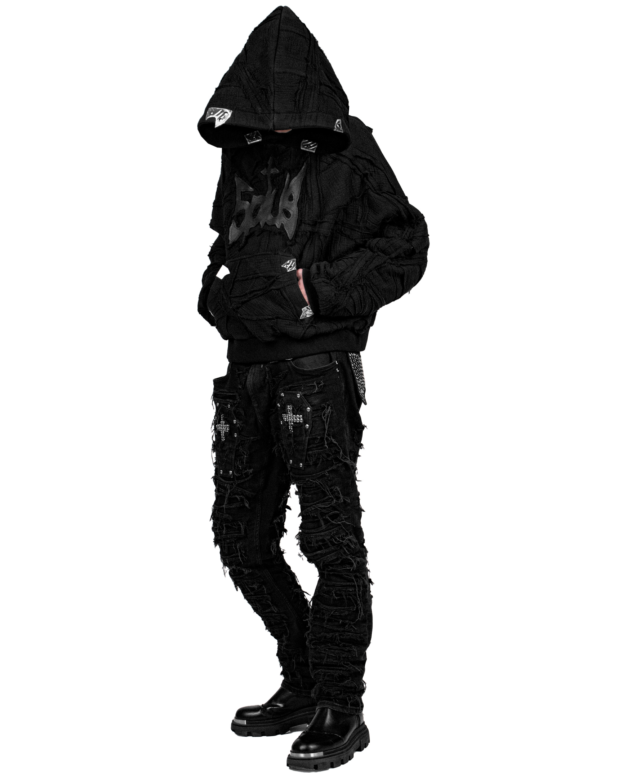 muslin hoodie «RITUAL»