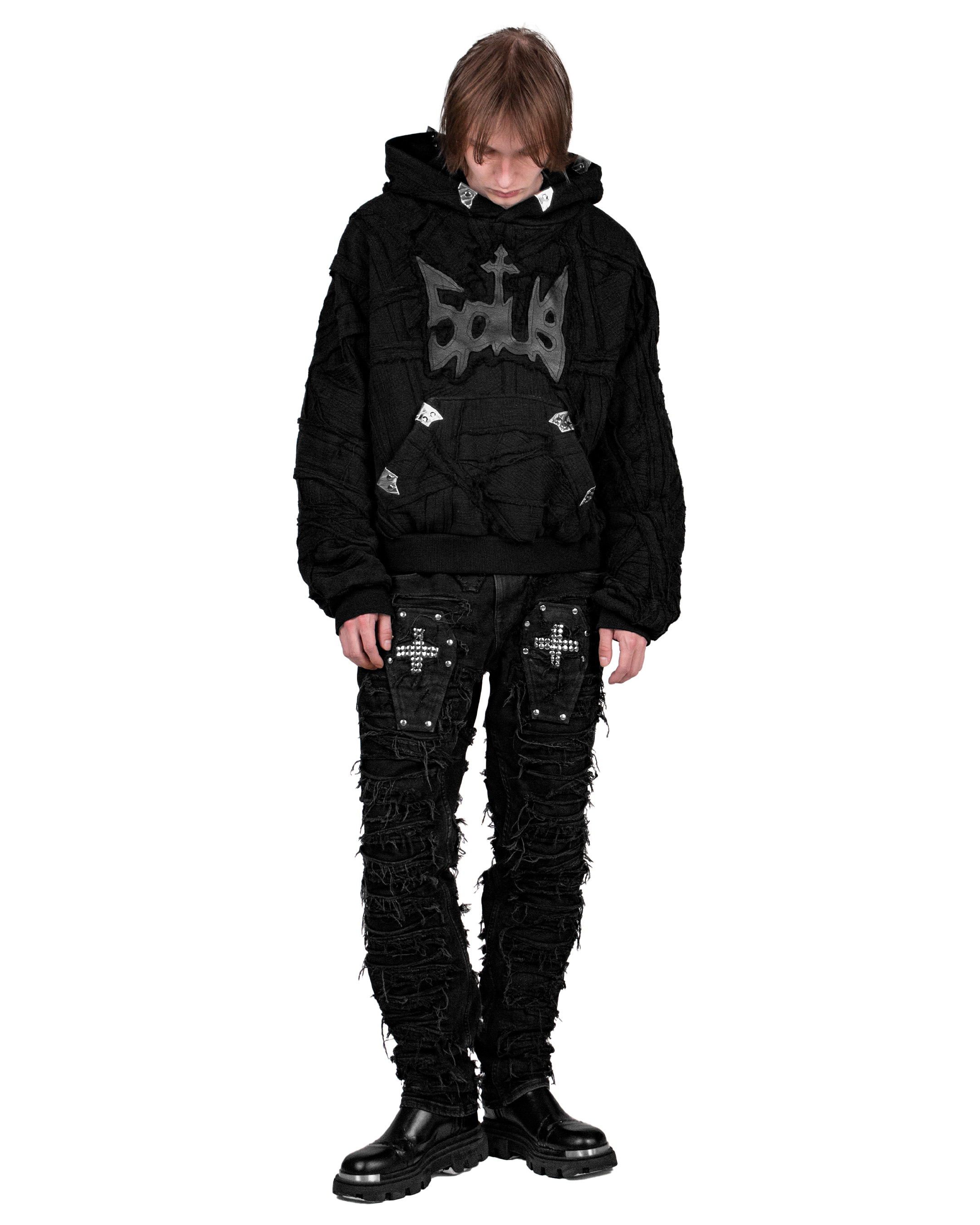 muslin hoodie «RITUAL»