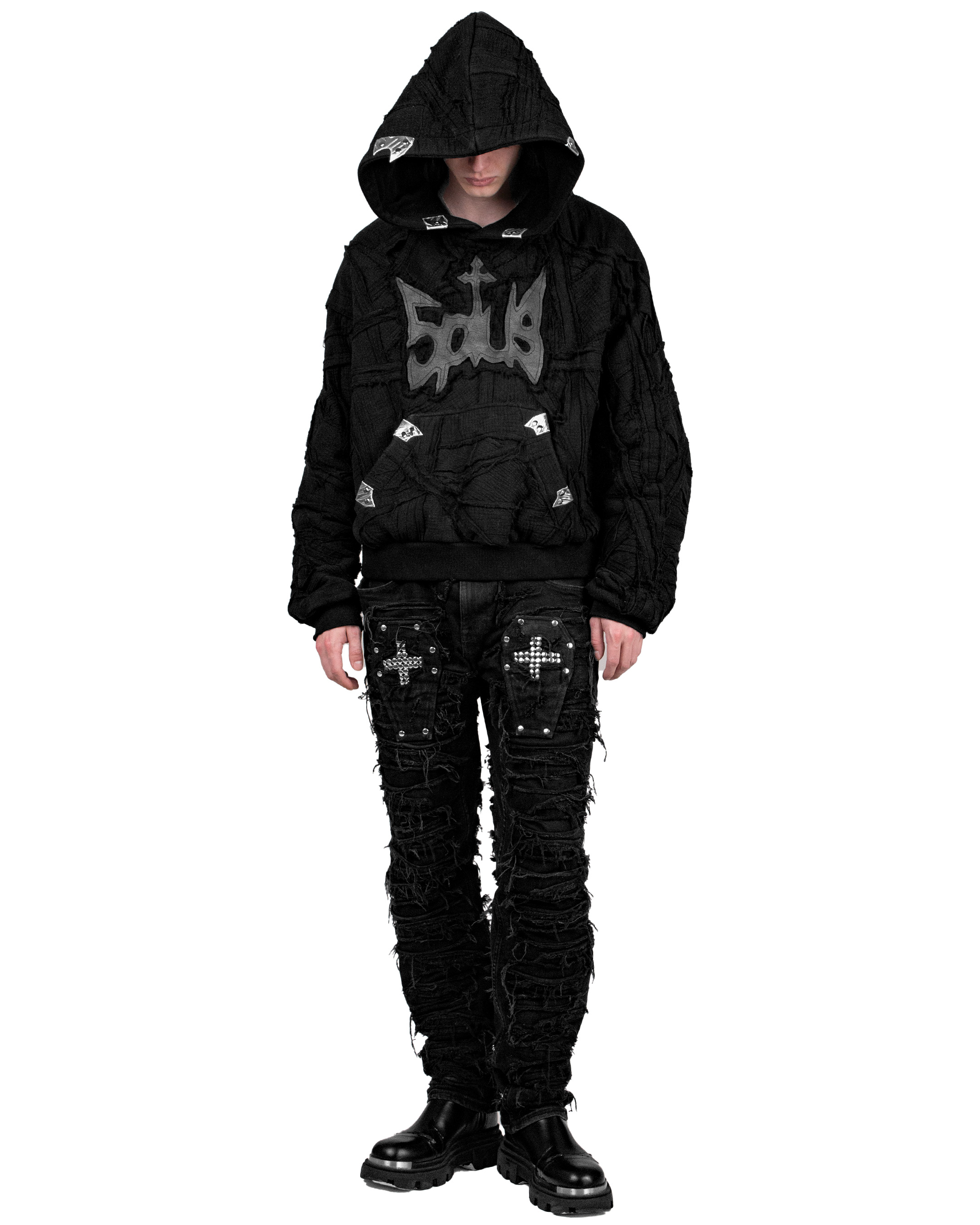 muslin hoodie «RITUAL»